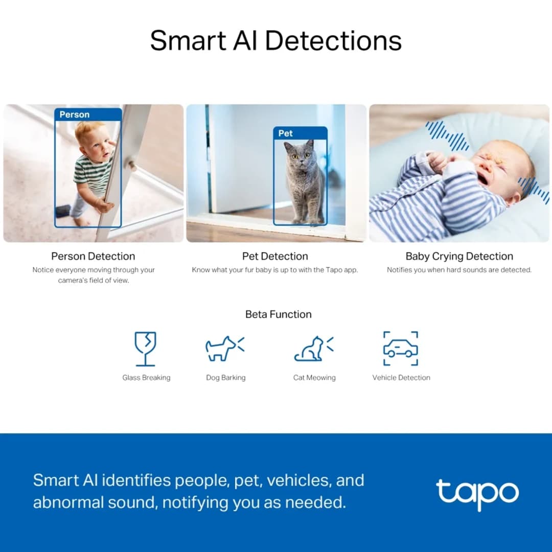 Tapo C230 detección de llanto de bebé